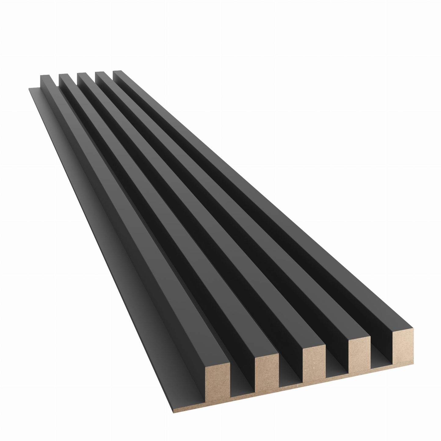 Lameles uz melnas MDF plātnes 300x46x2750 mm melns - N1 Home