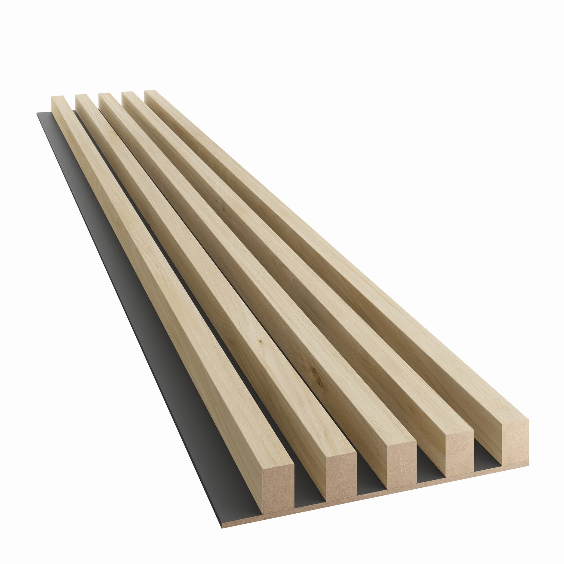 Lameles uz melnas MDF plātnes 300x46x2750 mm balināts ozols - N1 Home