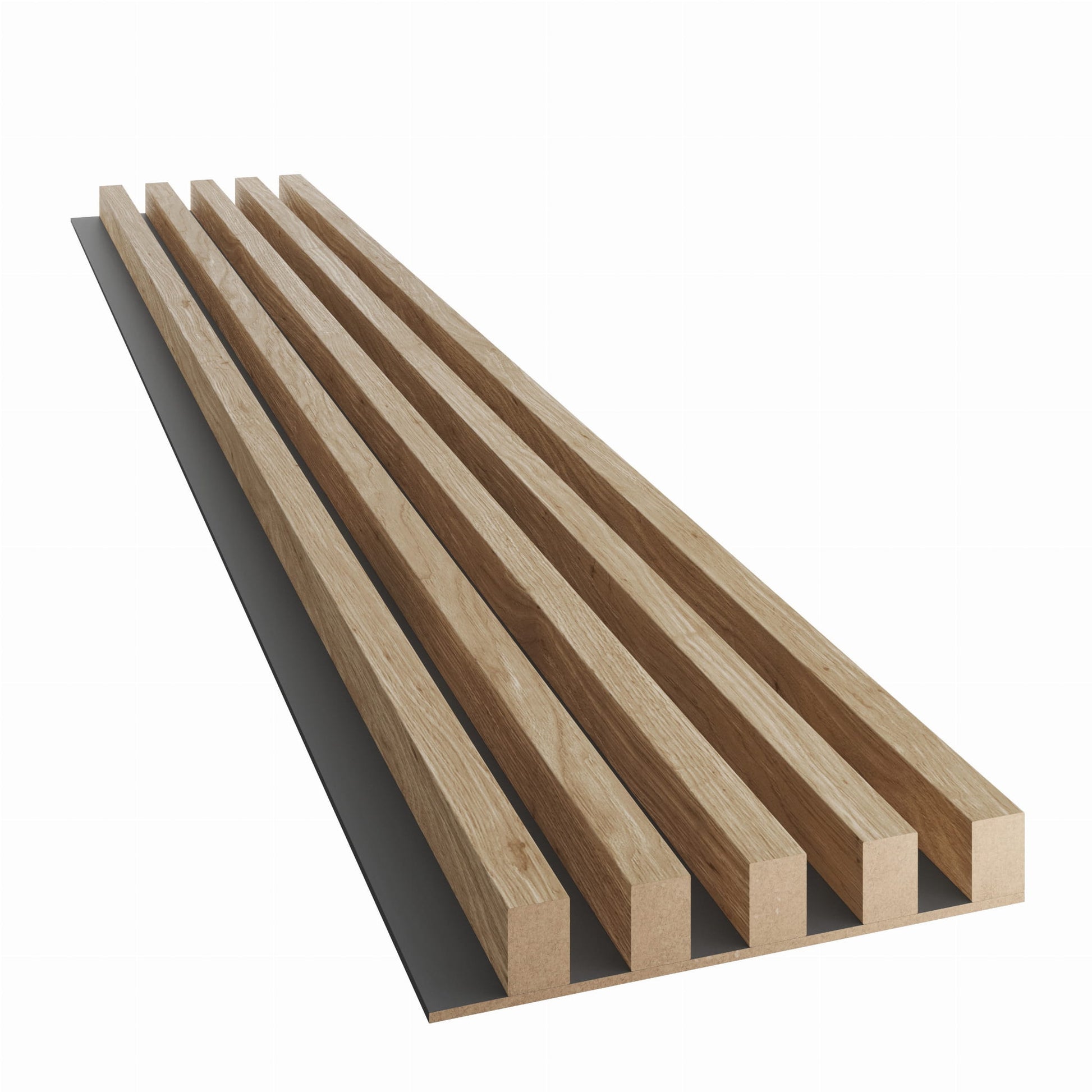 Lameles uz melnas MDF plātnes 300x46x2750 mm dabas ozols - N1 Home