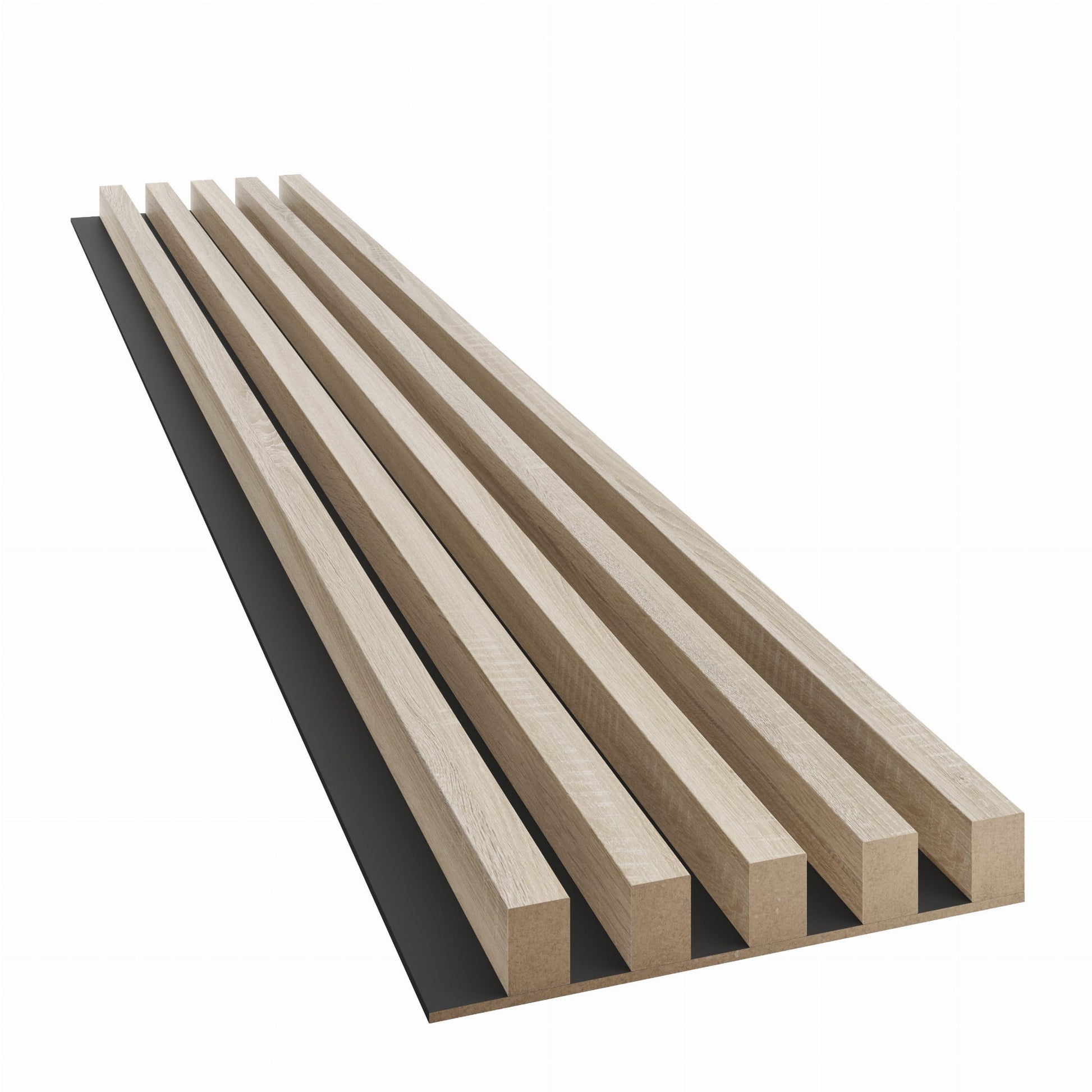 Lameles uz melnas MDF plātnes 300x46x2750 mm sonoma ozols - N1 Home