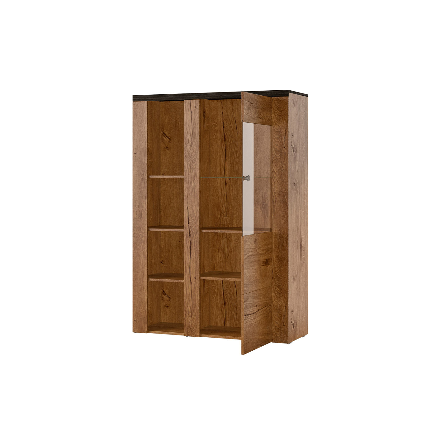 Skapis Laroš 100/37/145 cm touchwood/ satīna nusbaum - N1 Home