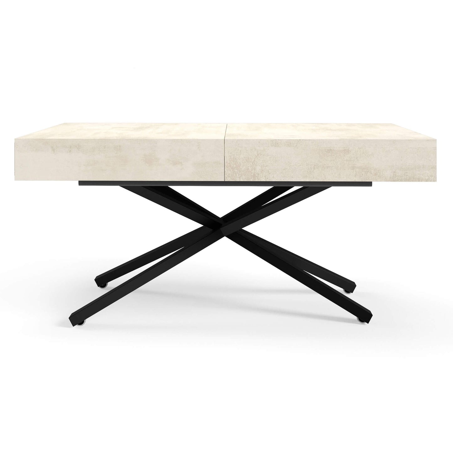 Galds Tiks X 27-80/120-200/80 cm balts hromix - N1 Home