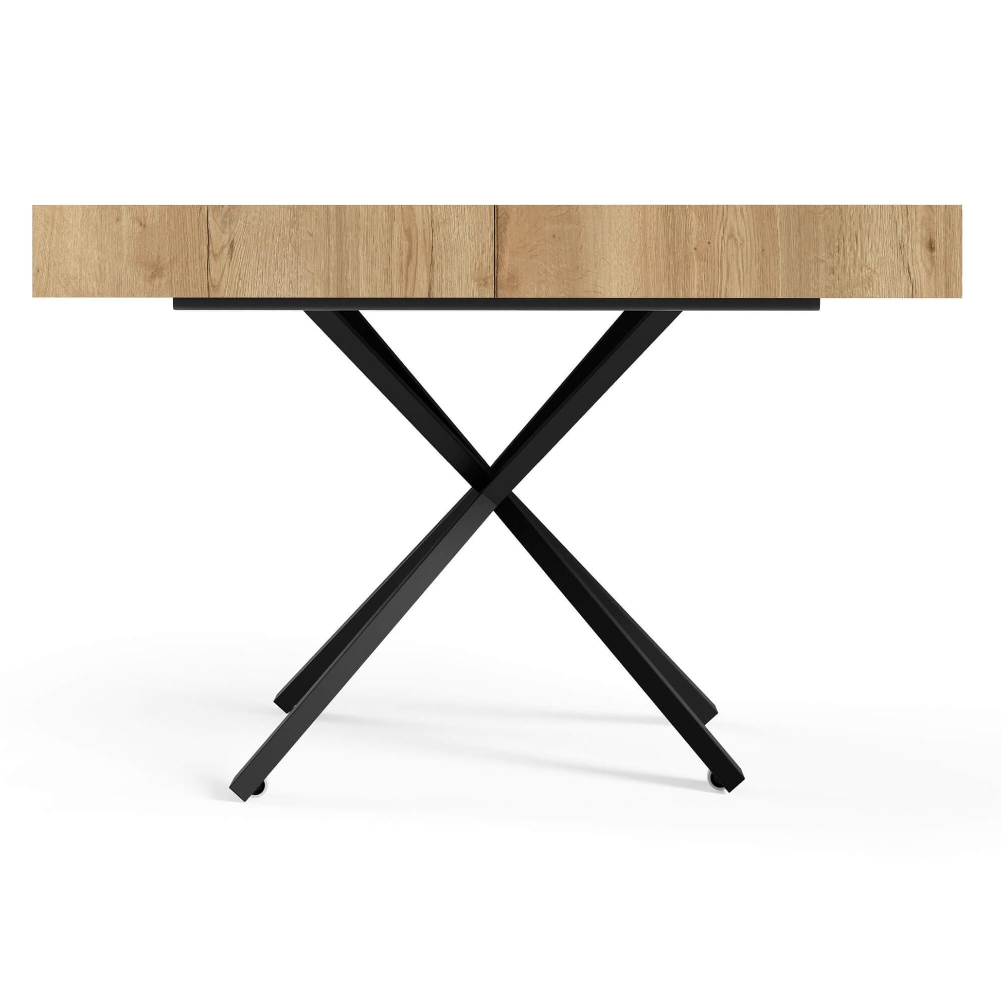 Galds Tiks X 27-80/120-200/80 cm Truffle brūns Davos ozols - N1 Home