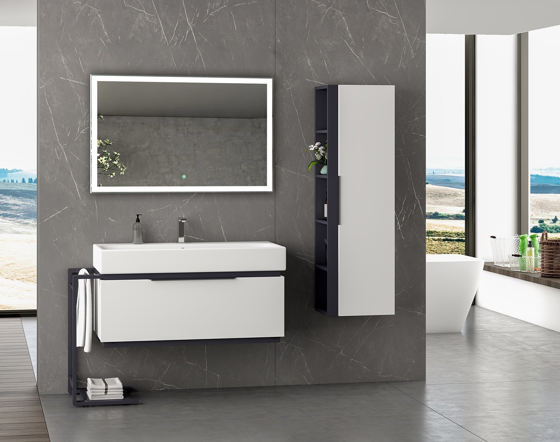 Spoguļi Liba ar  100/65 cm - N1 Home