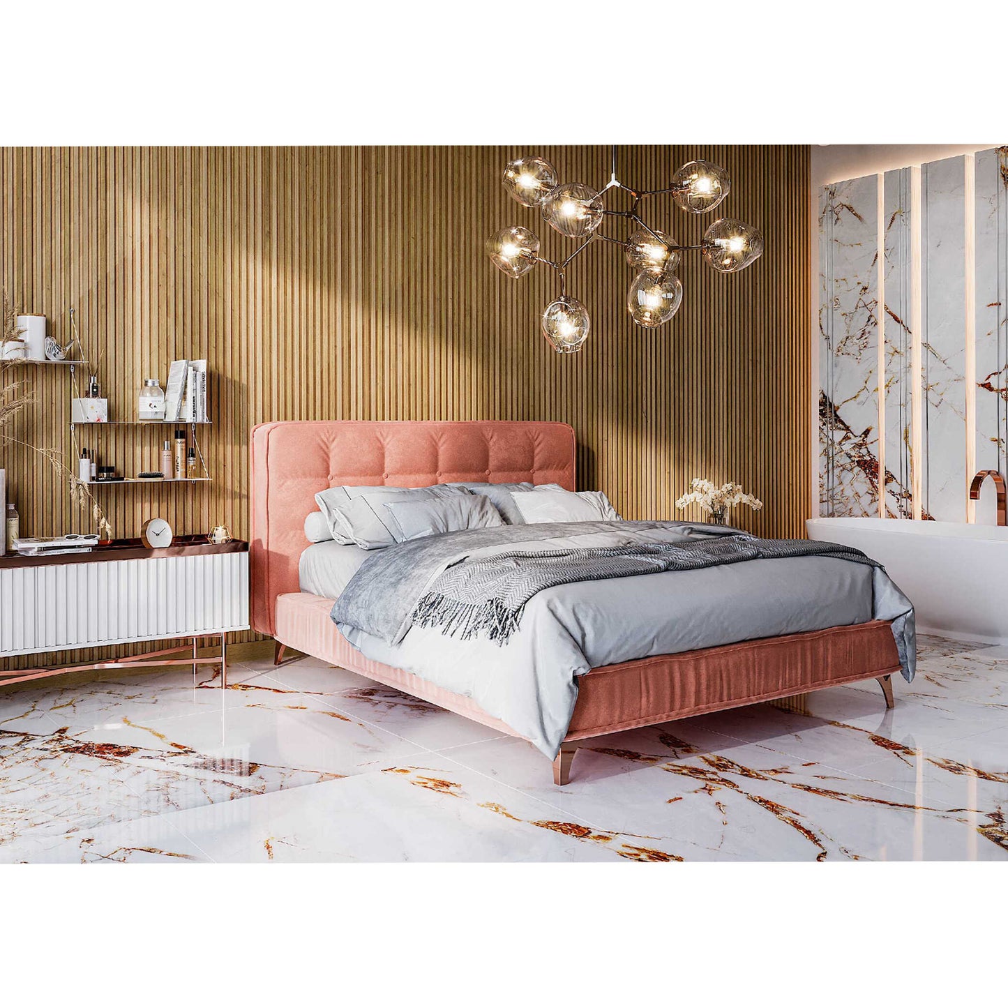 Gulta Belatio Befame 140;160;180;200/200 cm bēšs