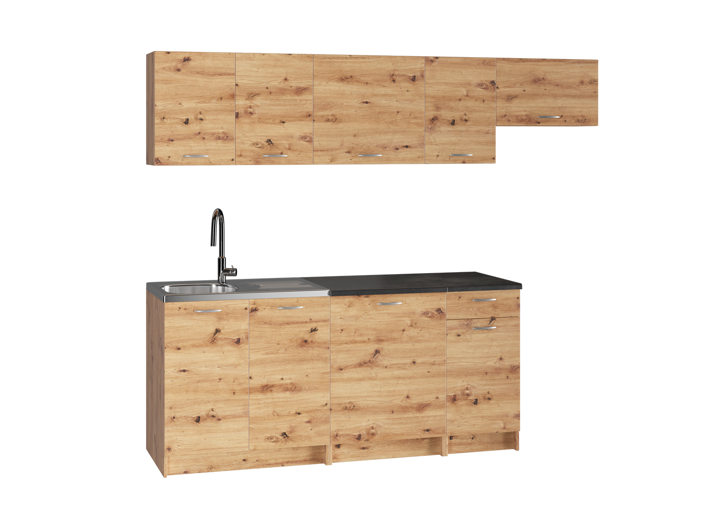 Virtuve MOKA 180 cm artisan ozols - N1 Home