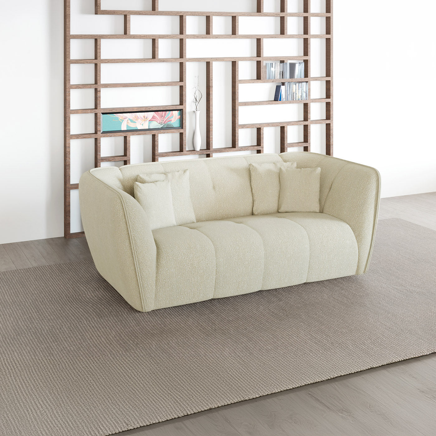 Dīvāns Malis 215;250/81/115 cm krēms - N1 Home