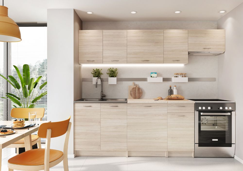 Virtuve MOKA 240 cm sonoma ozols - N1 Home