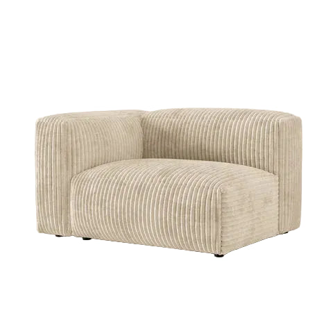 Modulārs dīvāns Martina Micadoni 106/75/120 cm Corduroy (Til03) Light beige