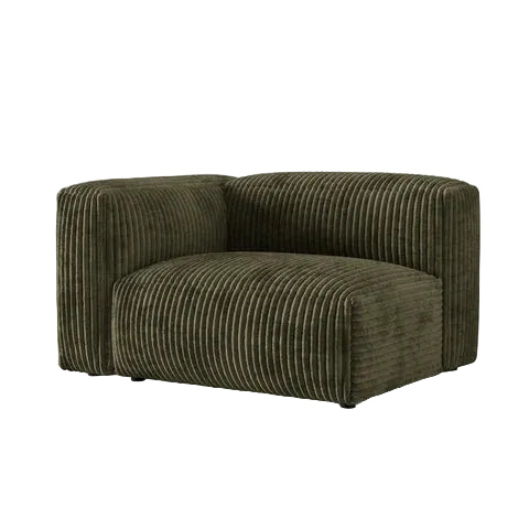 Modulārs dīvāns Martina Micadoni 106/75/120 cm Corduroy (Til37) / Moss green