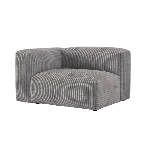Modulārs dīvāns Martina Micadoni 106/75/120 cm Corduroy (Til86) Light grey