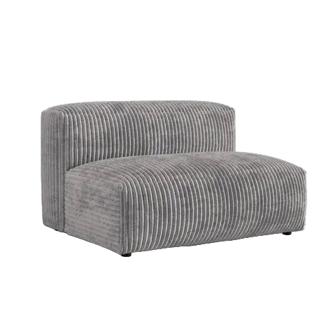Modulārs dīvāns Martina Micadoni 106/75/132 cm Corduroy (Til86) Light grey