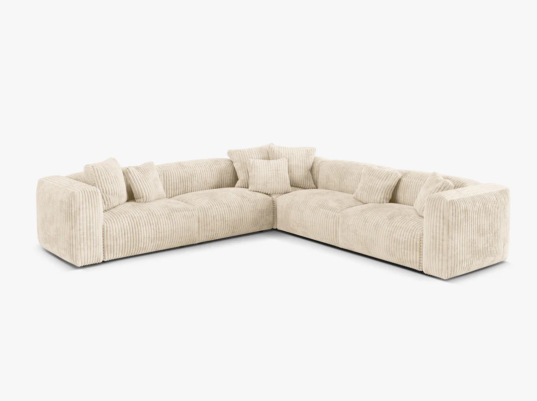 Dīvāns Martina Micadoni 316/75/316 cm  Corduroy (Til03) Light beige