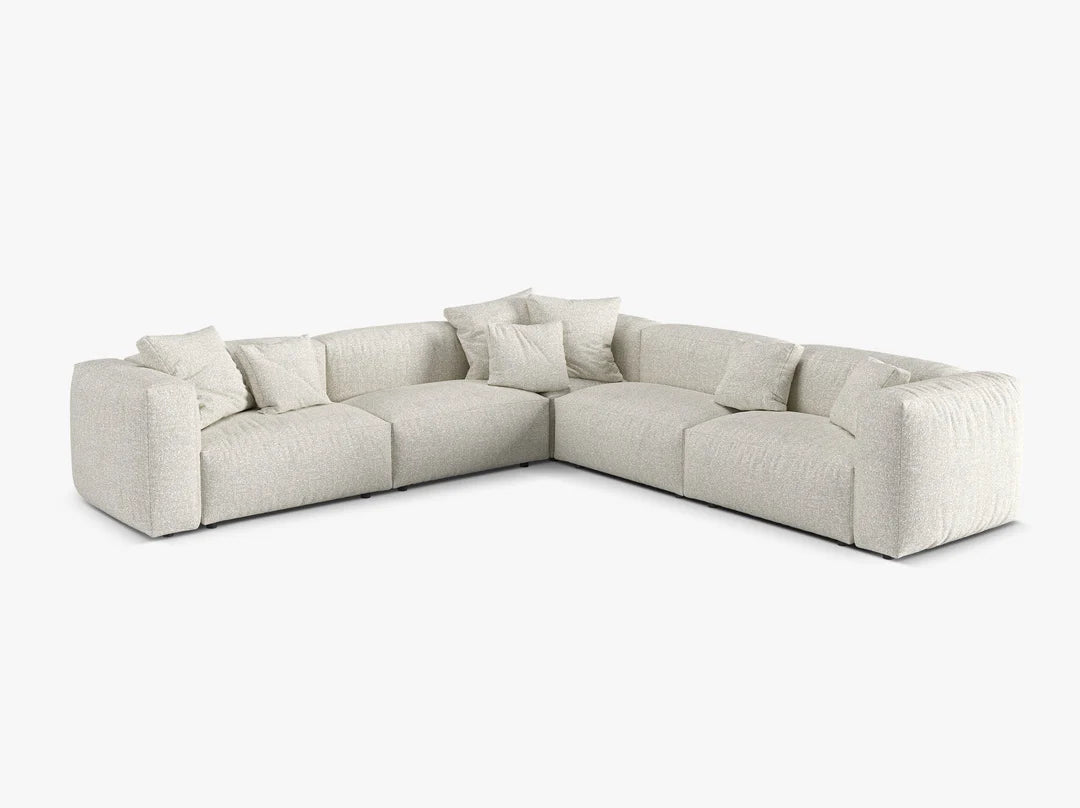 Dīvāns Martina Micadoni 316/75/316 cm Boucle Monpea Grey beige melange