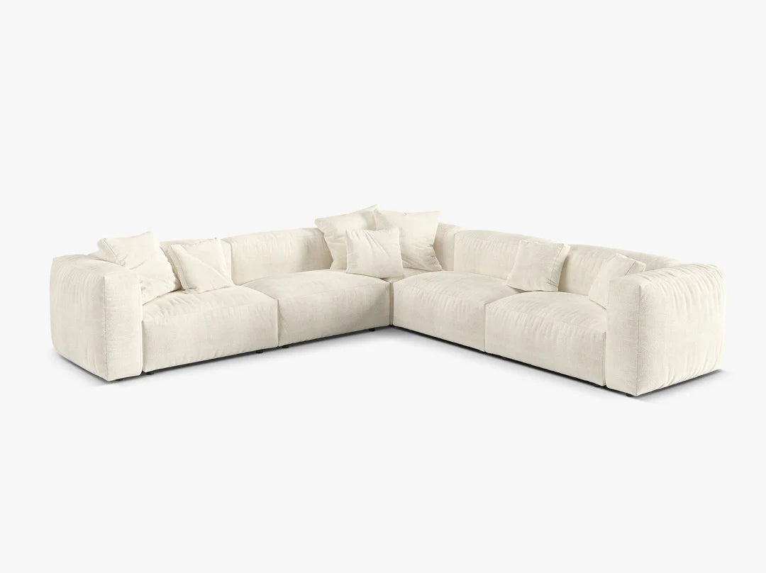 Dīvāns Martina Micadoni 316/75/316 cm Boucle Monnat Ivory