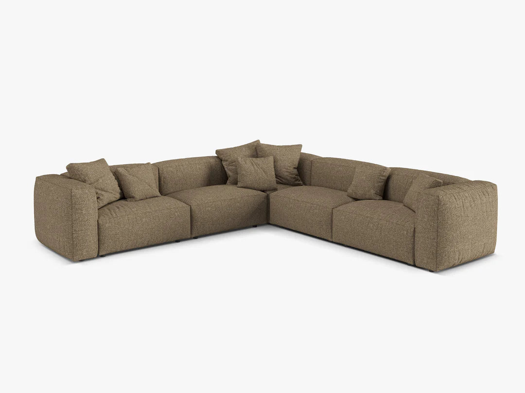 Dīvāns Martina Micadoni 316/75/316 cm Boucle Moncap Cappuccino
