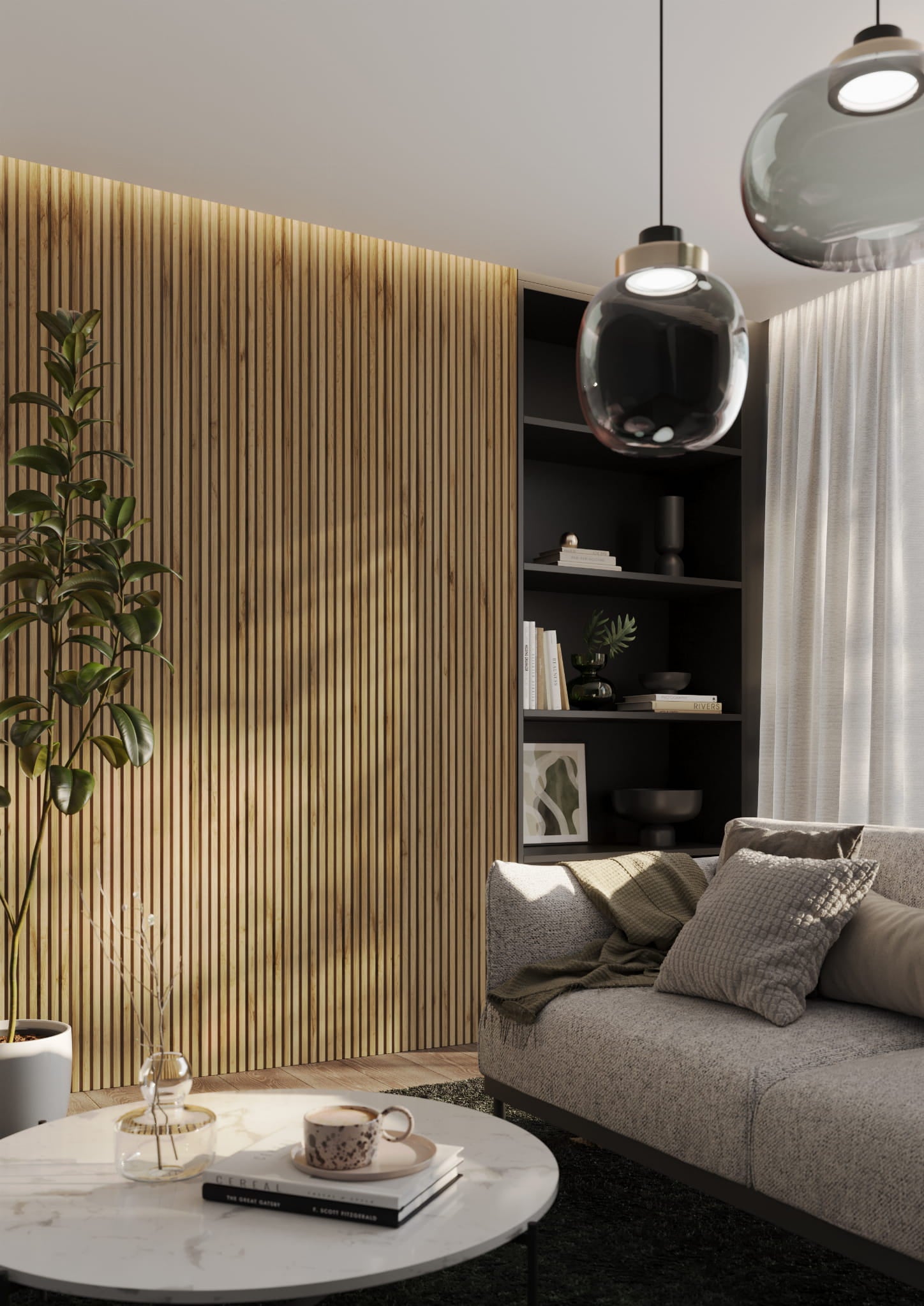 Minilameļi dekoratīvie paneļi 123x16x2750 mm votan ozols - N1 Home