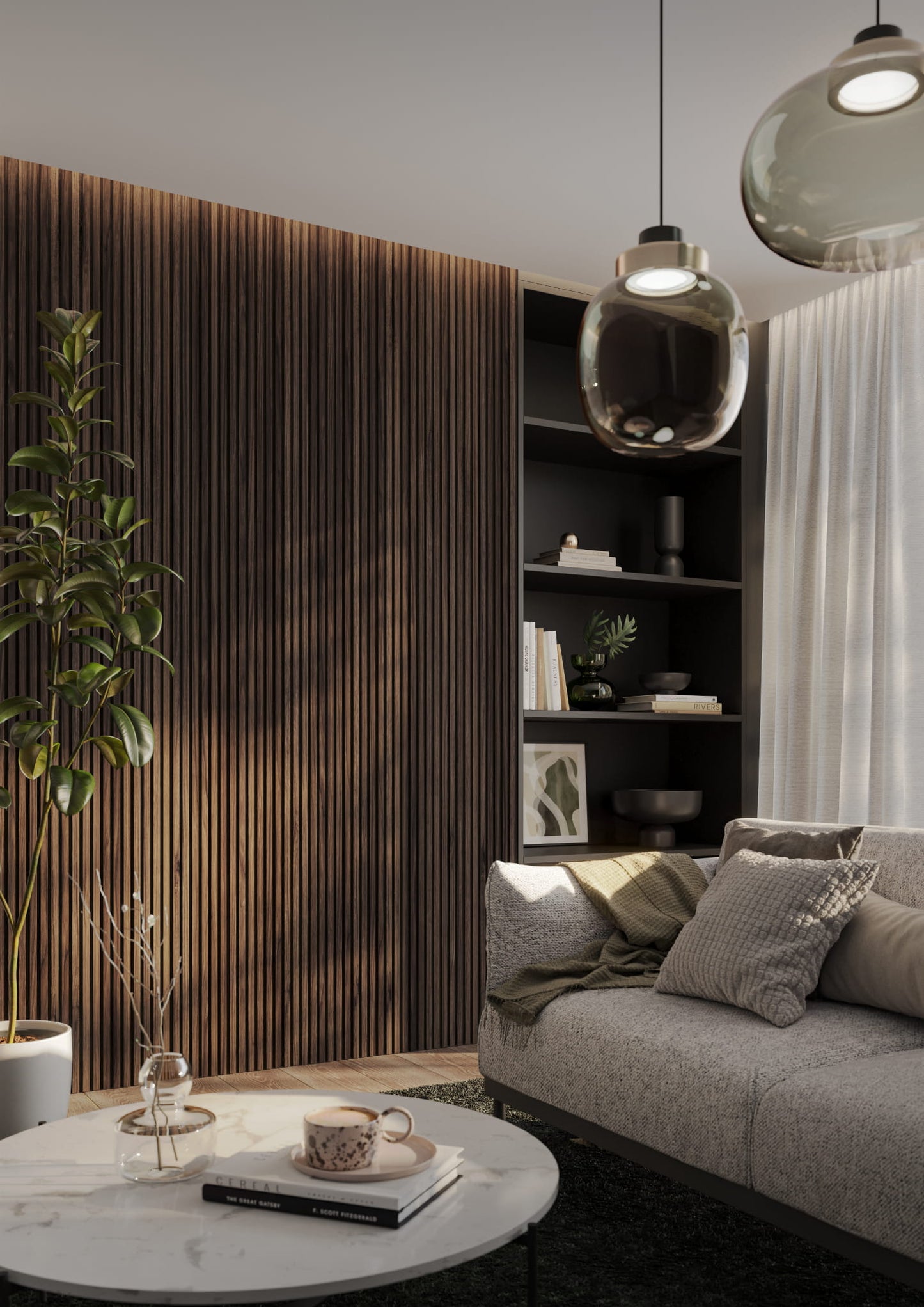 Minilameļi dekoratīvie paneļi 123x16x2750 mm valrieksts - N1 Home