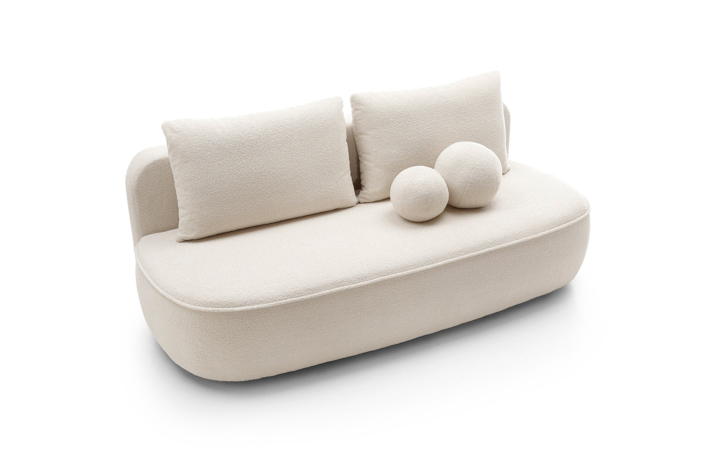 Dīvāns Mol 212/100/88 cm krēms - N1 Home