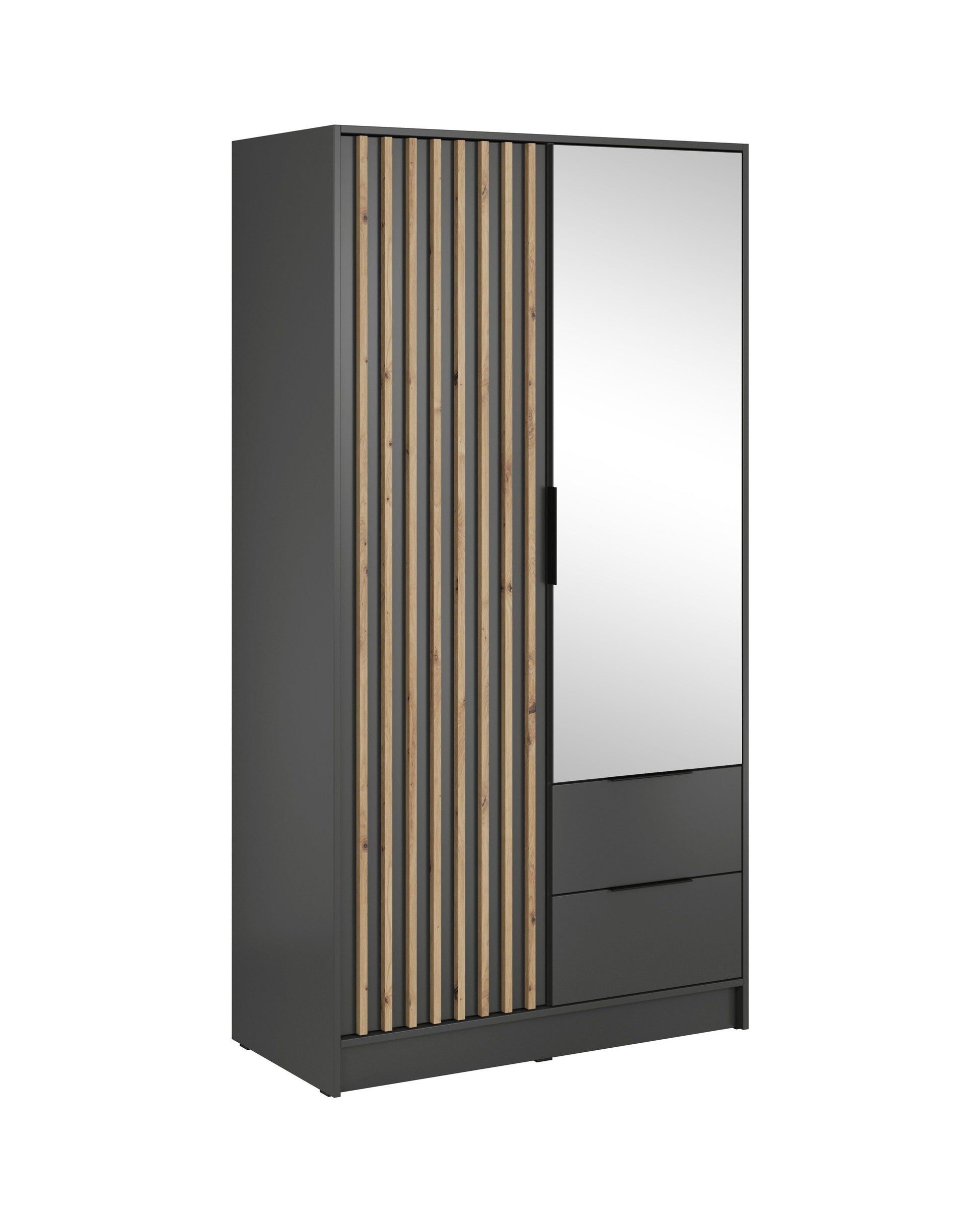 Skapis 2D NEKO ar spoguli 105/200/51 cm graffīts - N1 Home