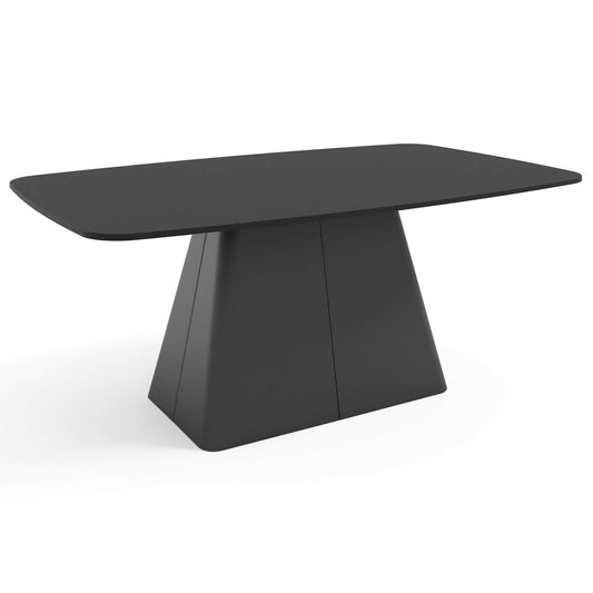 Galds Novaus 180-256/76/110 cm Melns molet - N1 Home