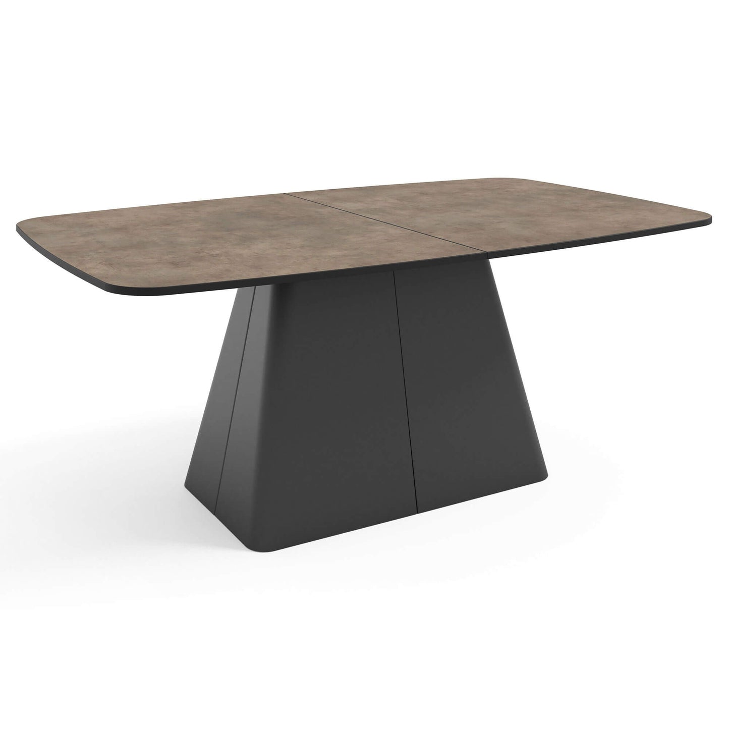 Galds Novaus 180-256/76/110 cm tumši pelēks Čikago - N1 Home