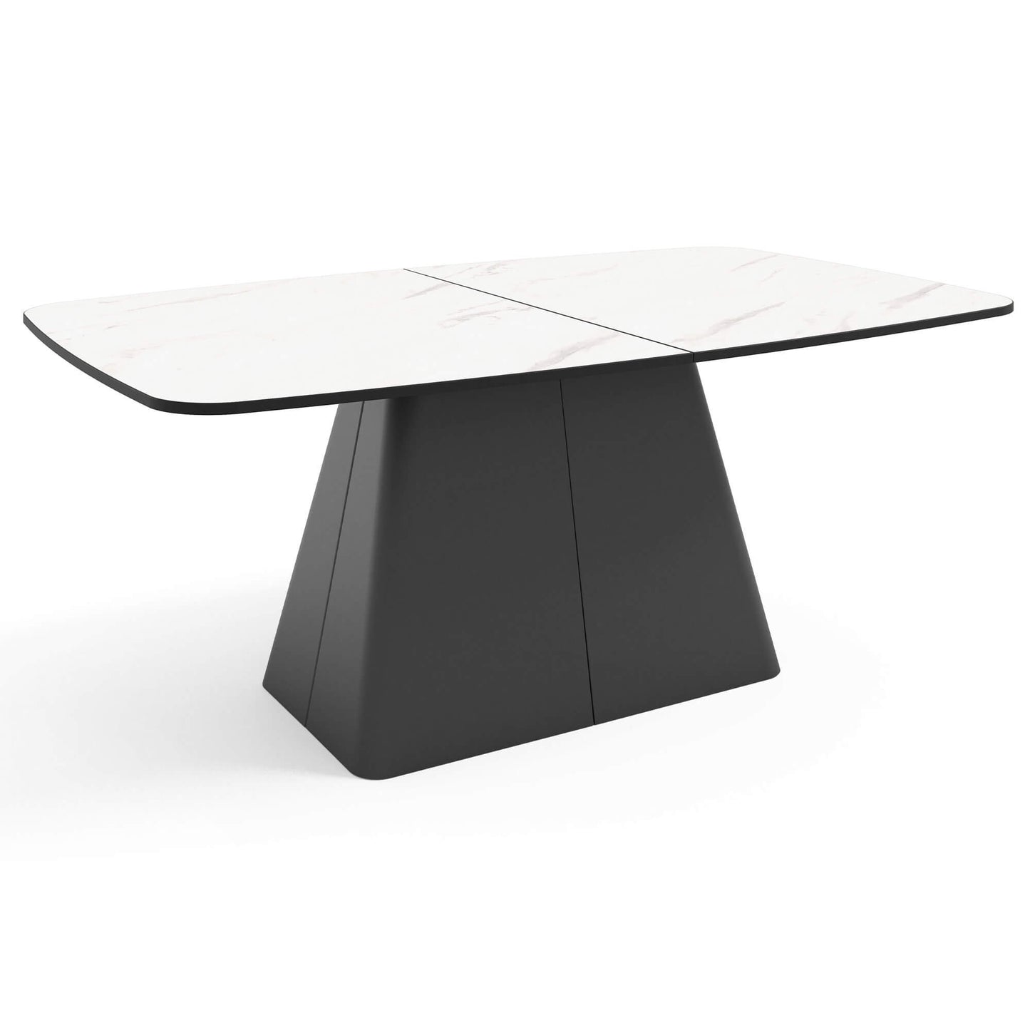 Galds Novaus 180-256/76/110 cm balts marmors - N1 Home