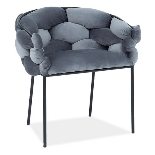 NR Velvet krēsls pelēks