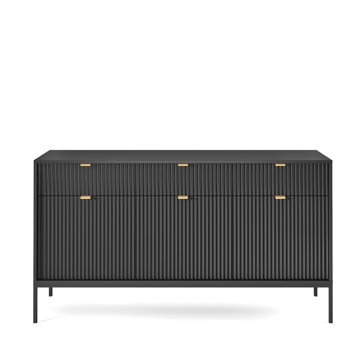 NV kumode melna 154x39x83 cm