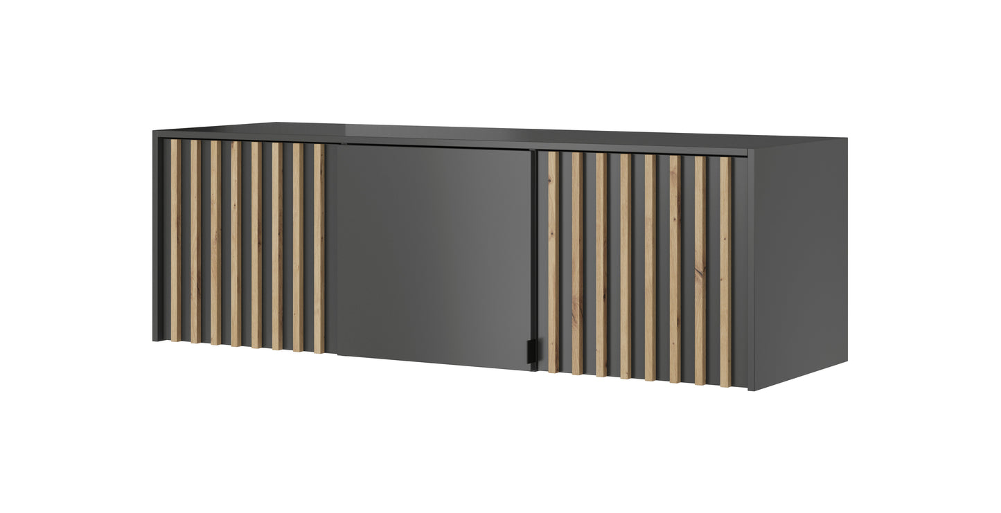 Mezonīna piebūve līdz skapim Neko 155/51/50 cm grafīts - N1 Home