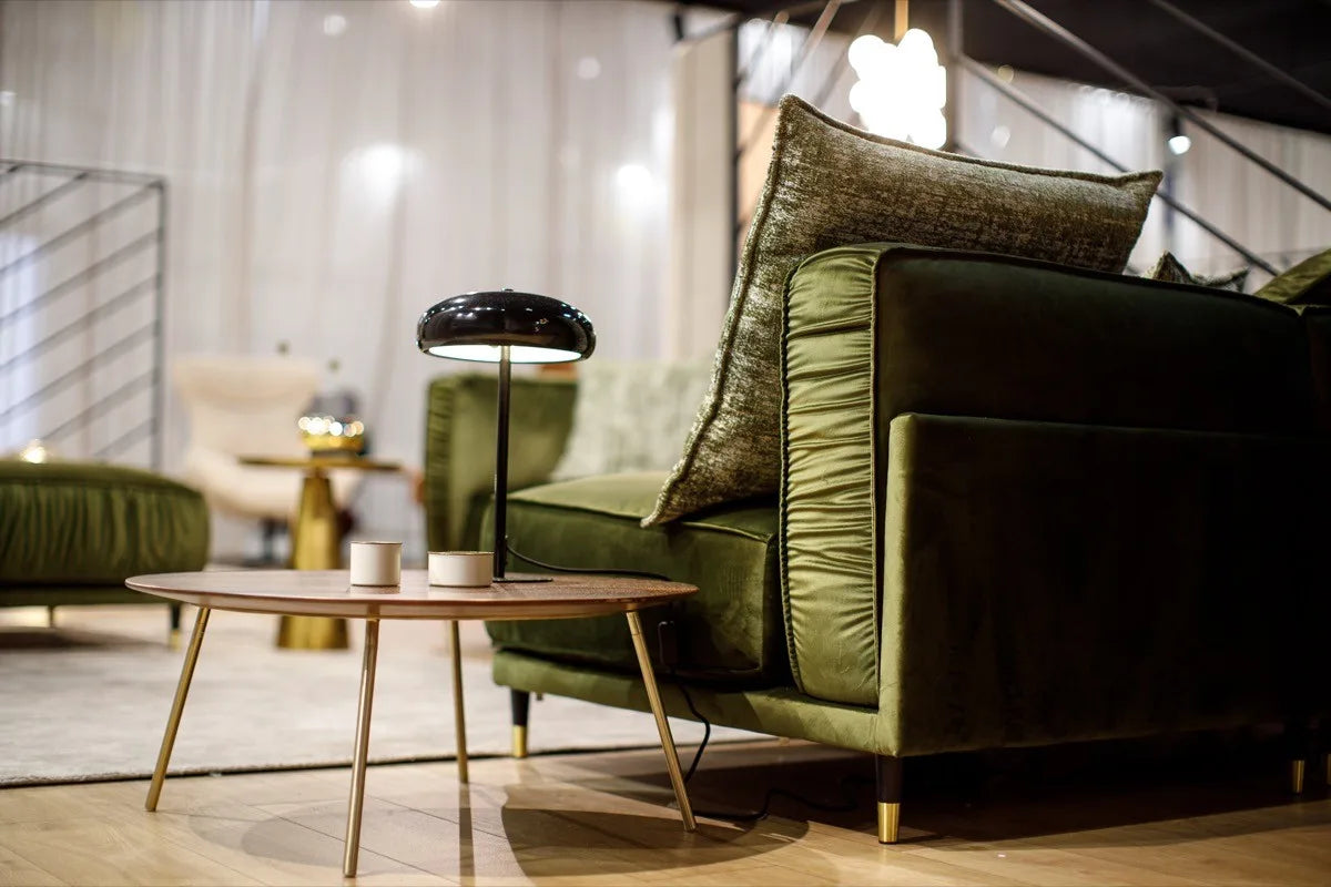 Dīvāns Bellissa Corners Befame Set 1 313/291/94 cm zaļs