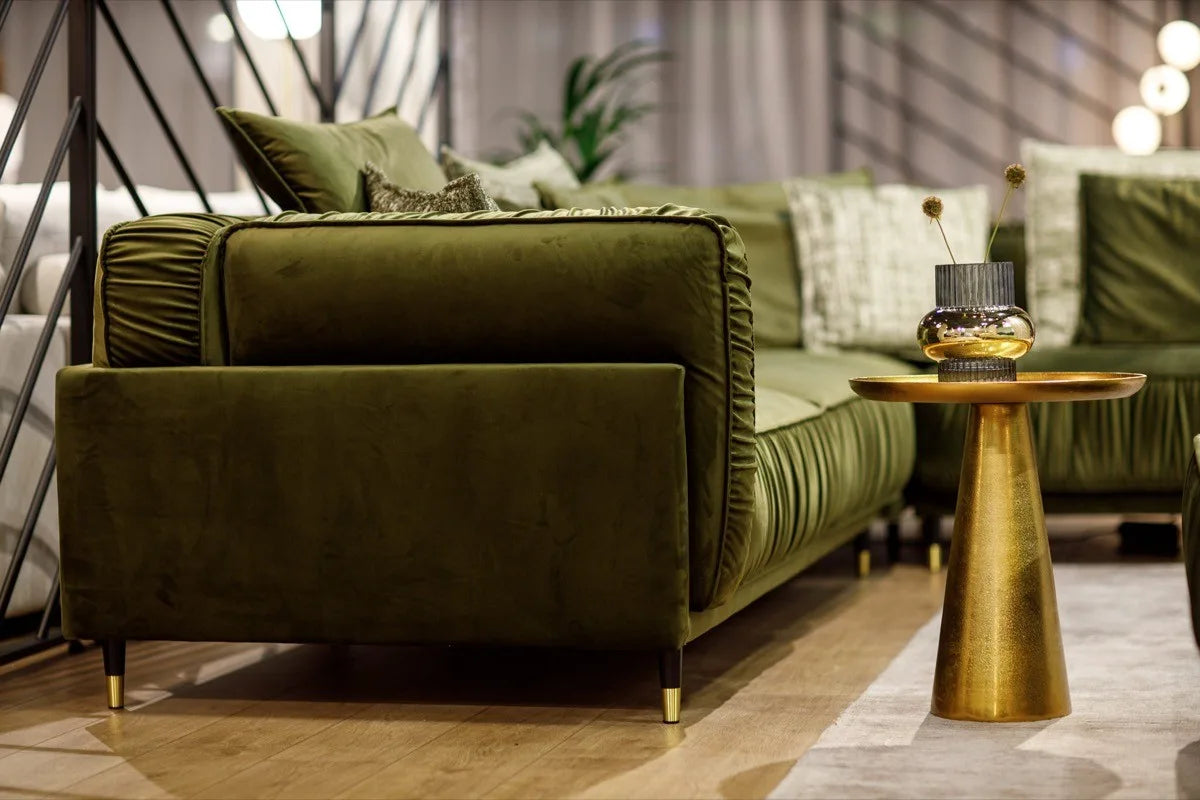 Dīvāns Bellissa Corners Befame Set 1 313/291/94 cm zaļs