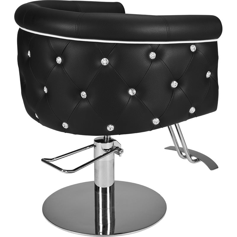 Frizētavas krēsls ObsDeLux 70/42/62 cm melns - N1 Home