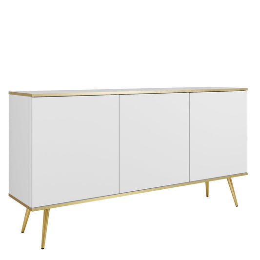 Kumode O2 160/85/39 cm balts/zelts - N1 Home