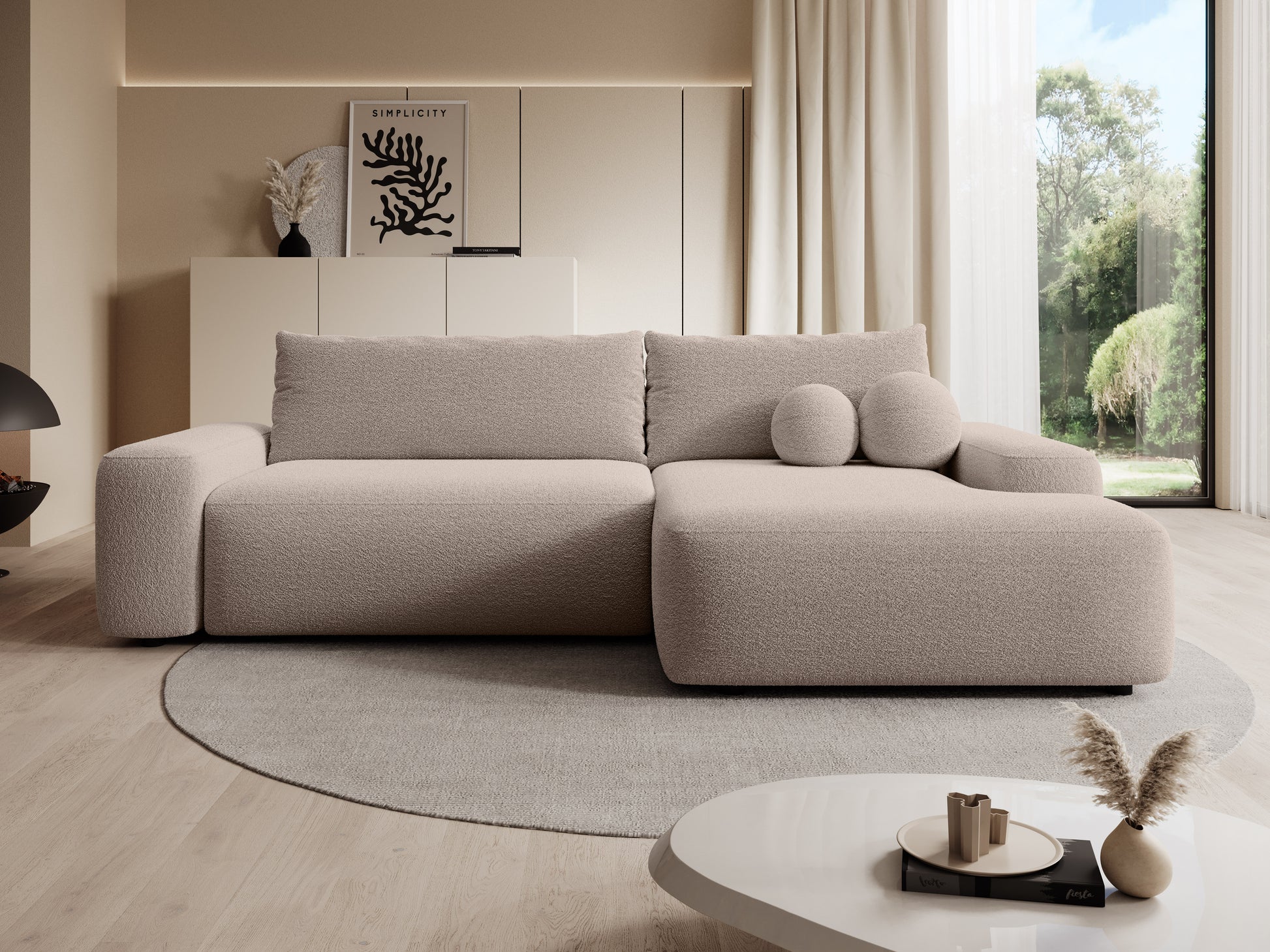 Dīvāns Loo 265/162/87 cm Lambi 6 - N1 Home