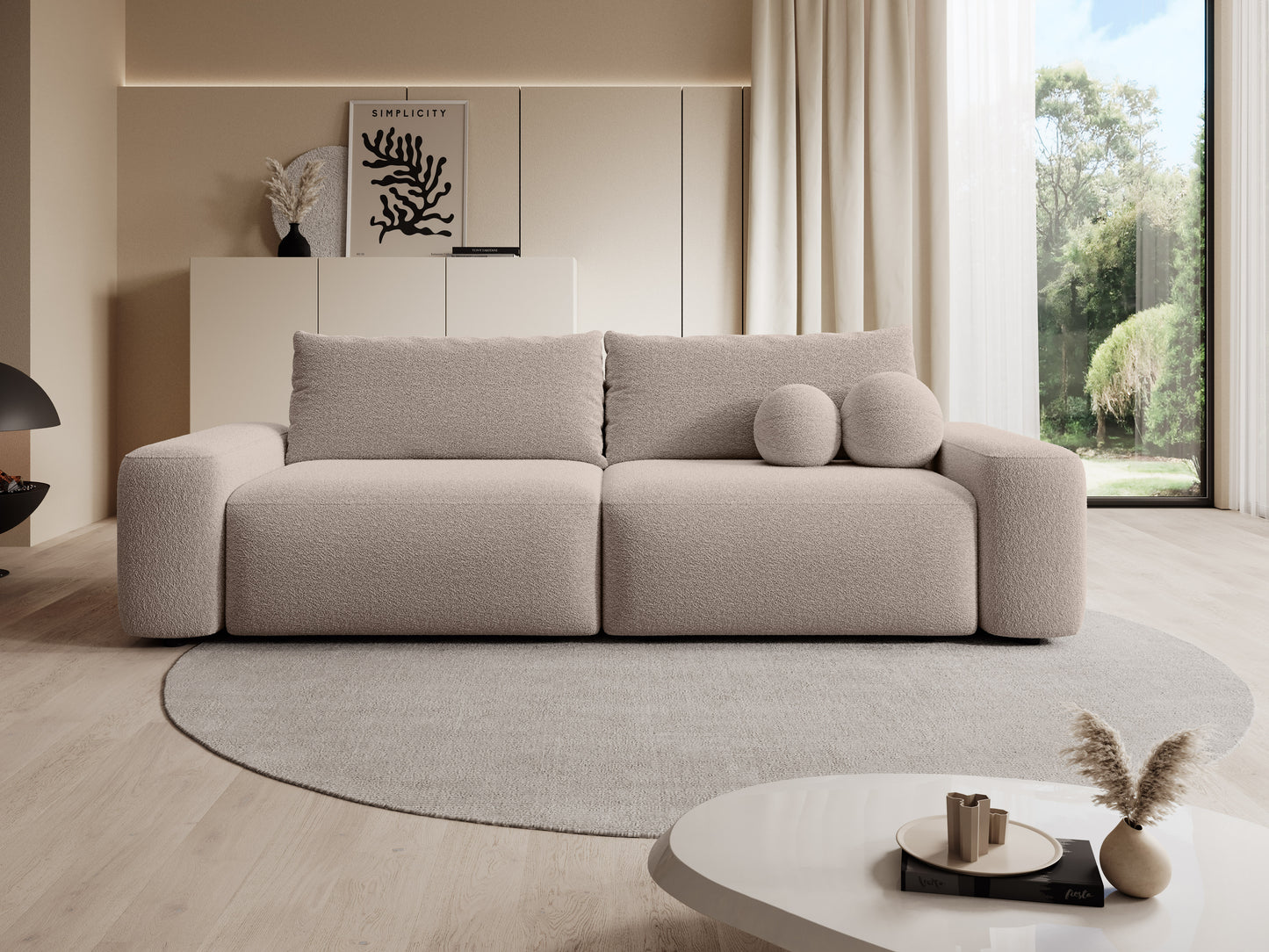 Dīvāns Loo 257/105/87 cm Lambi 6 - N1 Home