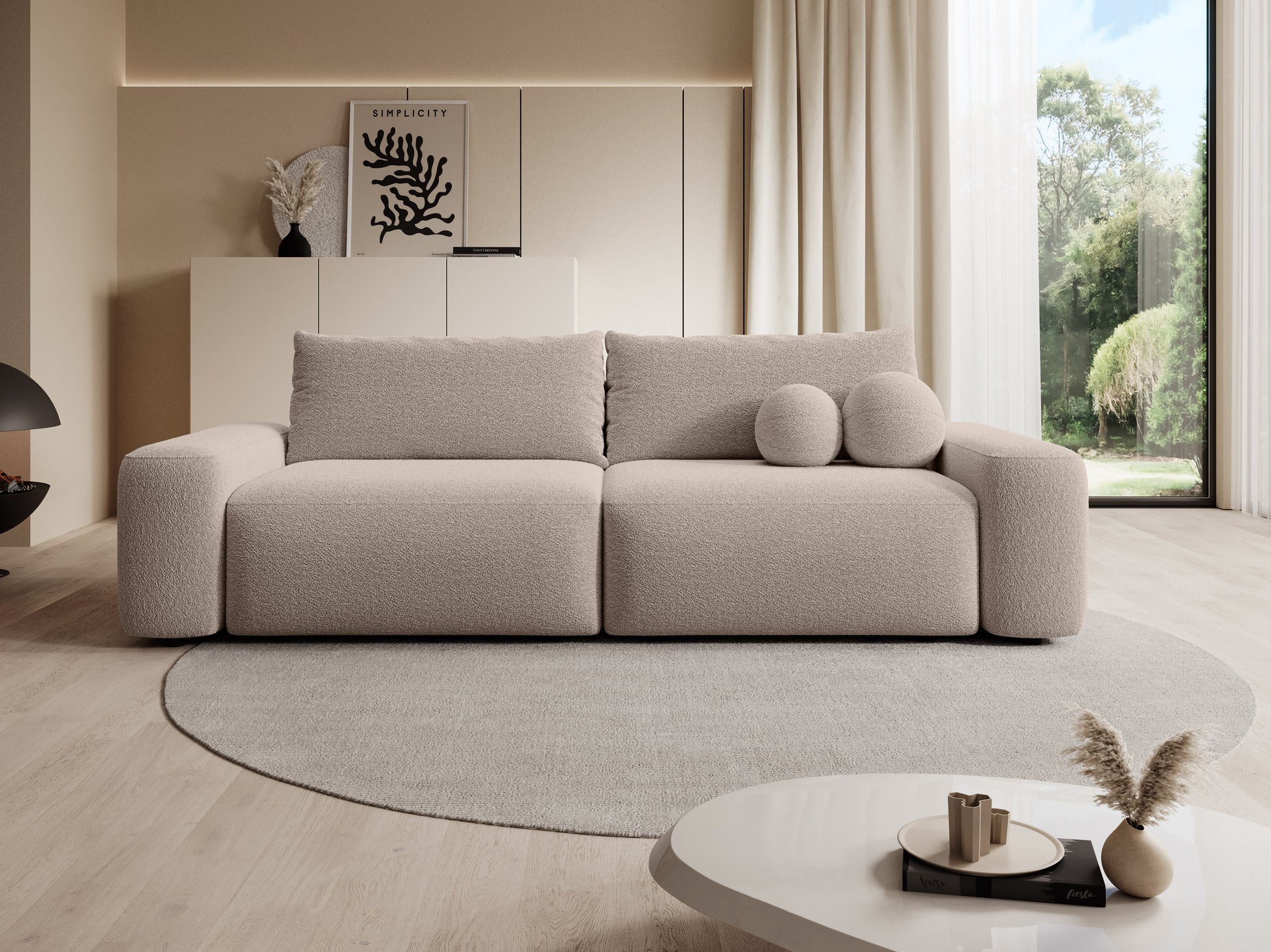 Dīvāns Loo 257/105/87 cm Lambi 6 - N1 Home