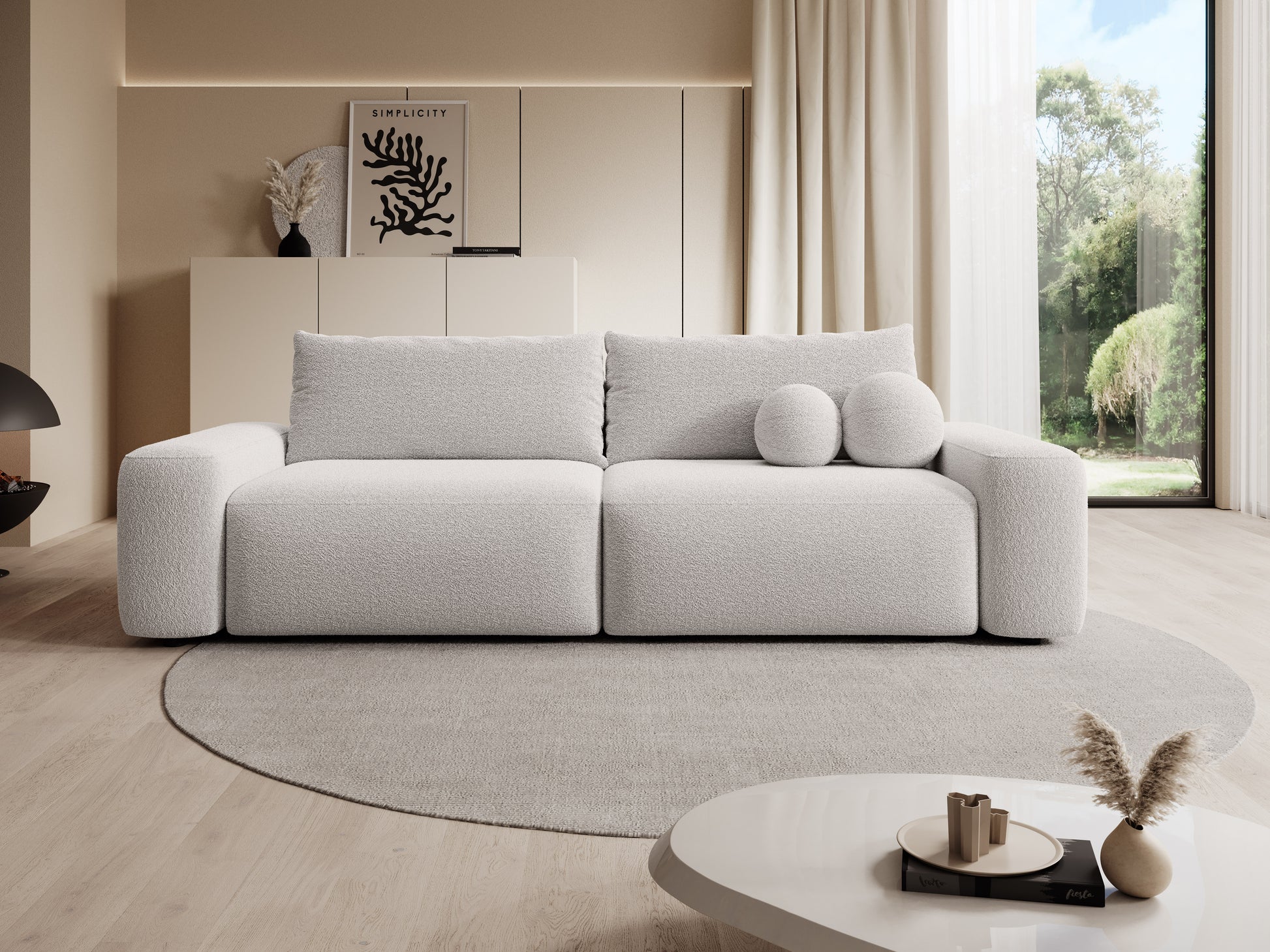 Dīvāns Loo 257/105/87 cm Lambi 9 - N1 Home