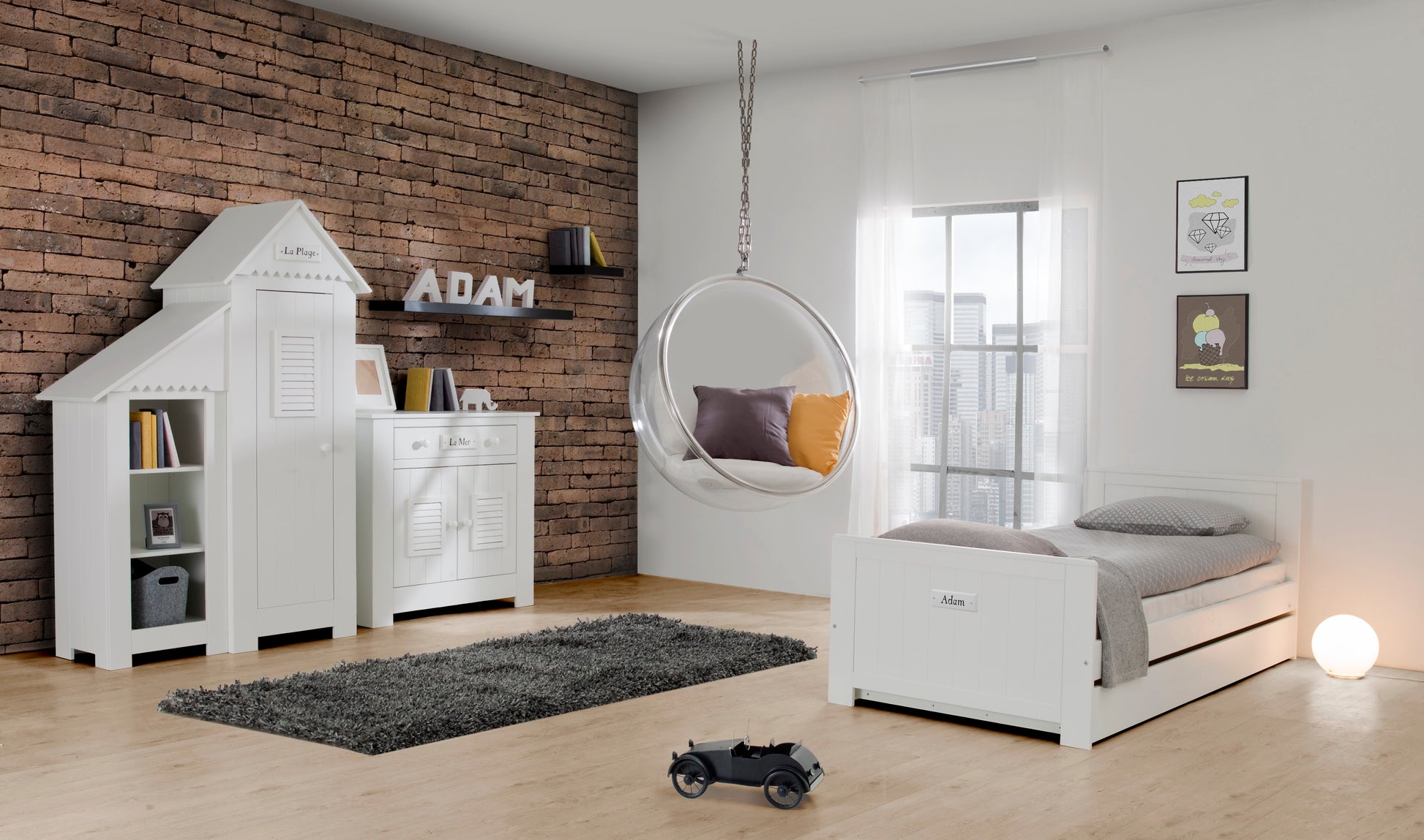 3 atvilktņu kumode PILU 51/100/92 cm - N1 Home