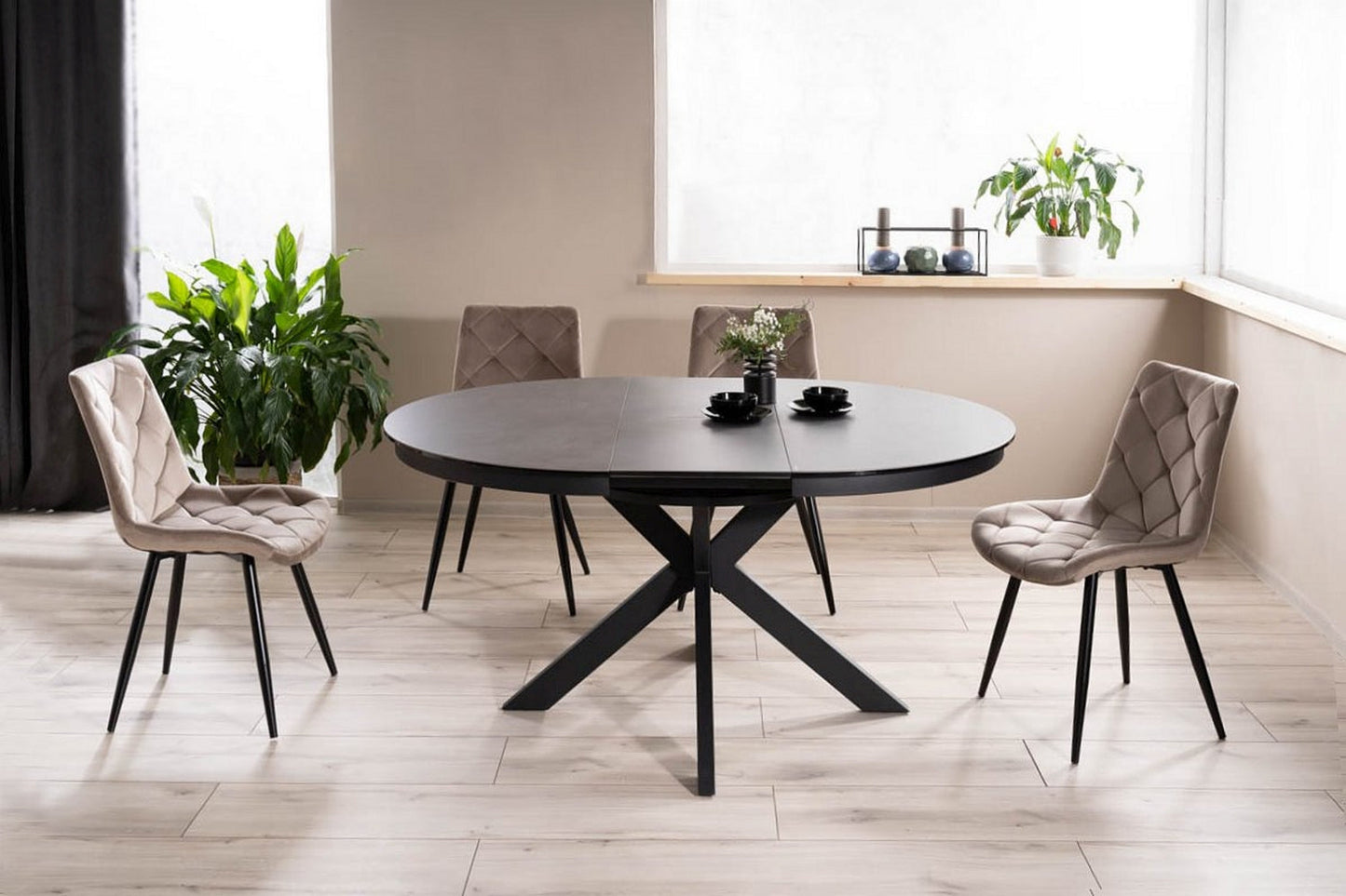 RALPH SAMTA KRĒSLS MELNS RĀMIS/OLĪVU