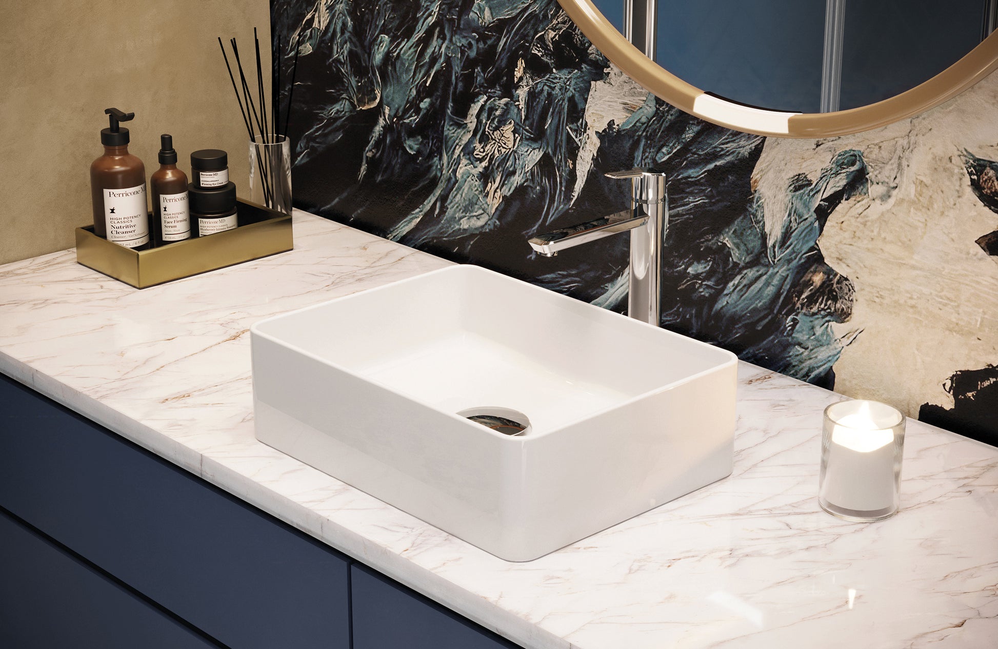 Izlietnes maisītājs, augsts Arnika 302 mm hroms - N1 Home