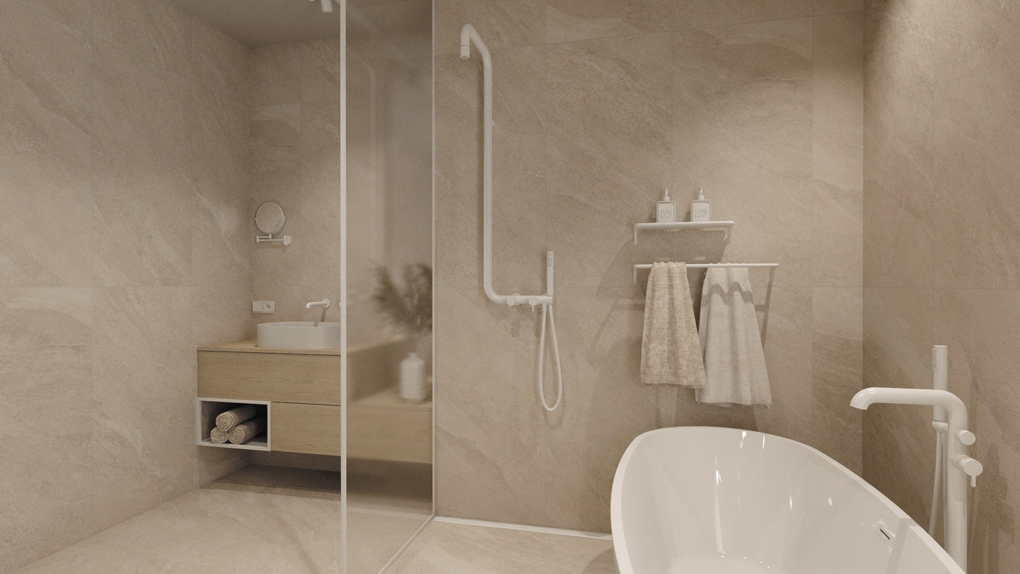 Iebūvēts izlietnes maisītājs Silia 222 mm nero - N1 Home