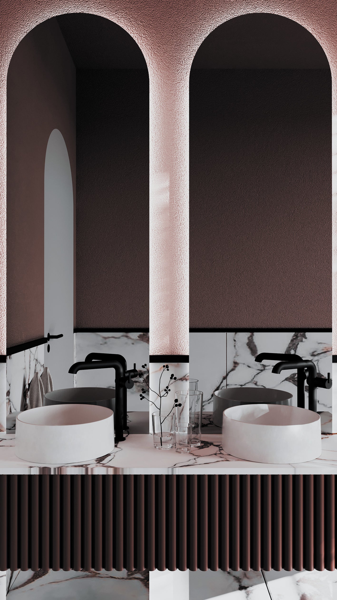 Izlietnes maisītājs, augsts, ar taisnstūra snīpi Silia 305 mm nero - N1 Home