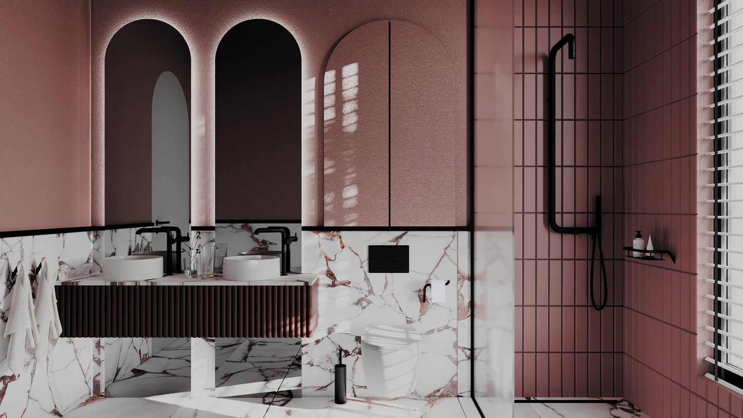 Izlietnes maisītājs, augsts, ar taisnstūra snīpi Silia 305 mm bianko - N1 Home