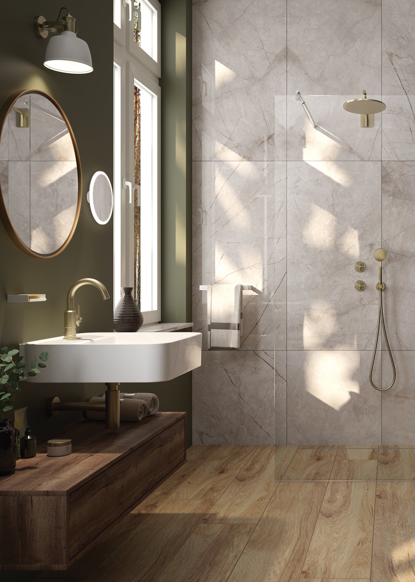 Izlietnes maisītājs Temisto 227 mm brass - N1 Home