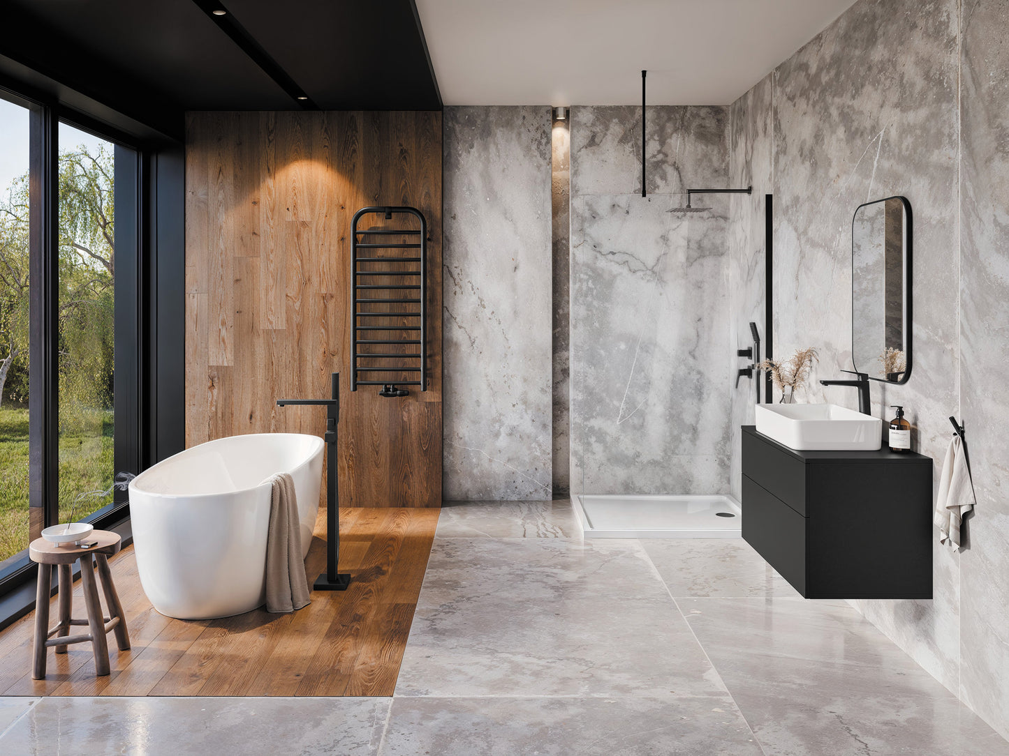 Izlietnes maisītājs, augsts, Blur 29 cm nero - N1 Home