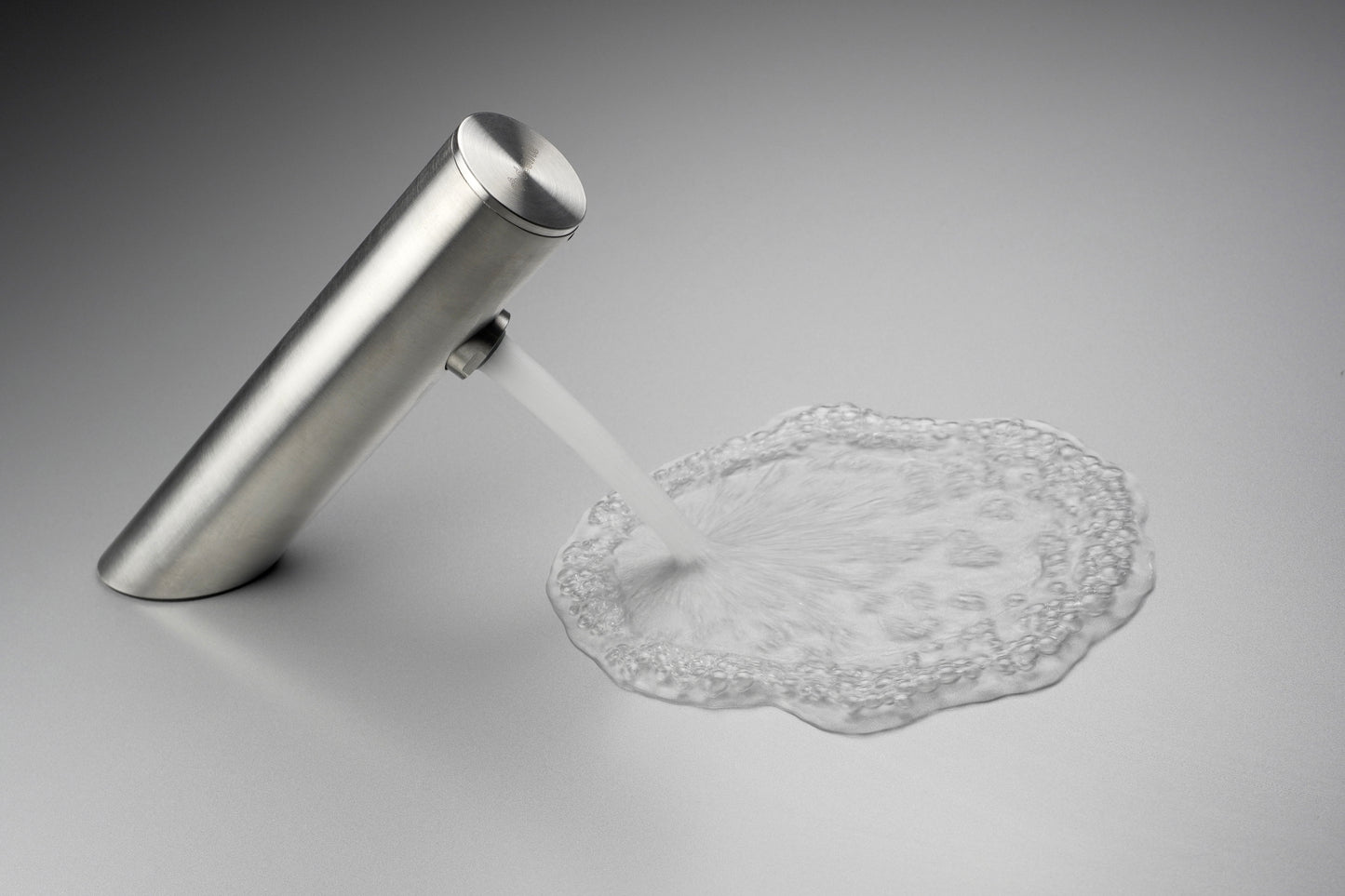 Izlietnes jaucējkrāns, bezkontakta, ar temperatūras kontroli - 230/6V Sense 146 mm matēts tērauds - N1 Home