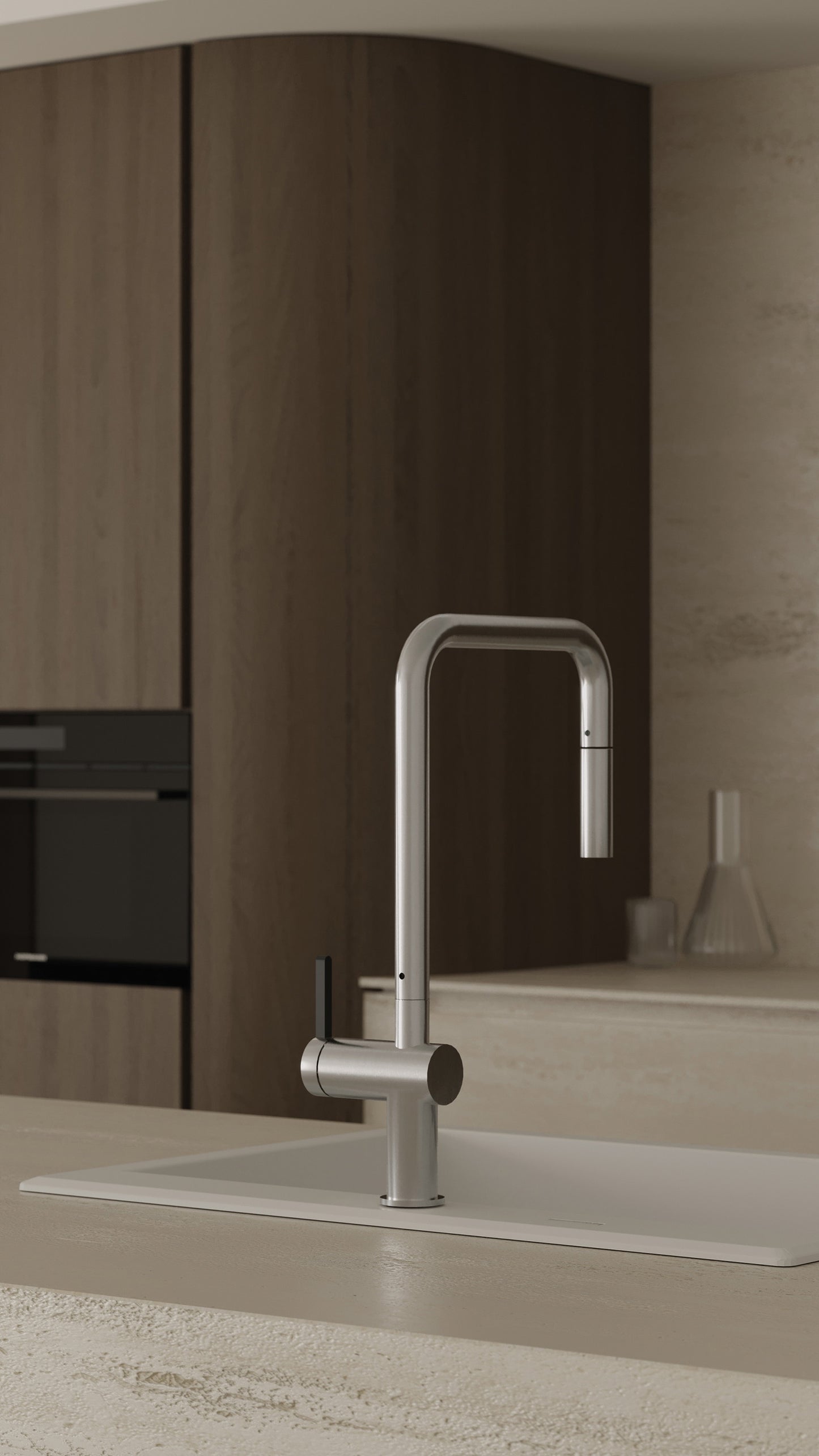 1-bļodas granīta izlietne Eridan 700 x 520 x 210 antracīta metāliska - N1 Home