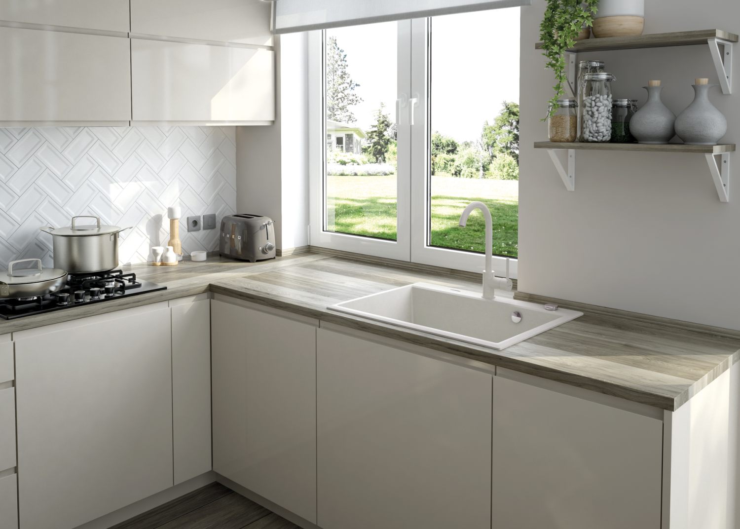 Virtuves jaucējkrāns Milin 353 mm nero - N1 Home