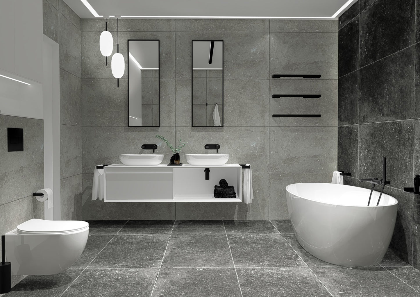 Iebūvēts izlietnes maisītājs Arnika 252 mm nero - N1 Home